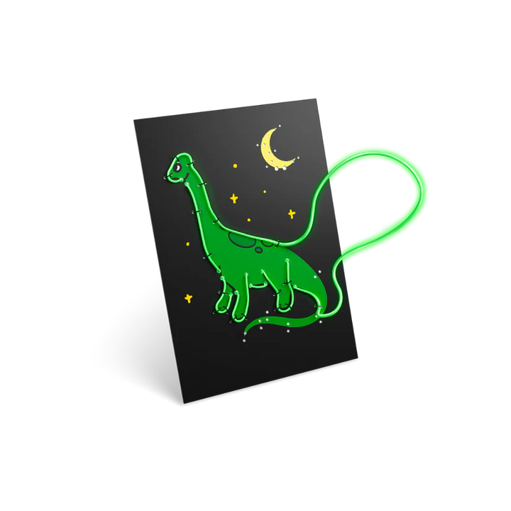 KIDYNEON Kit for Illuminated Wall Decoration - Dino