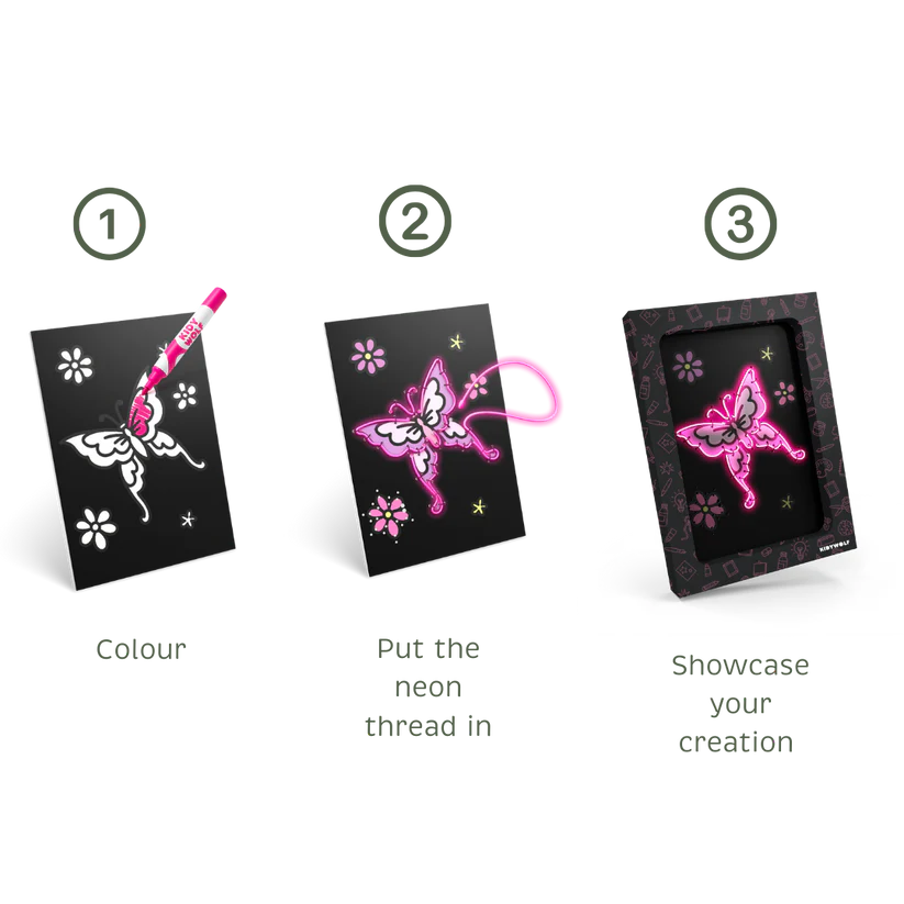 KIDYNEON Kit for Illuminated Wall Decoration - Once Upon A Time