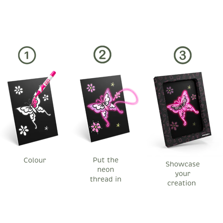 KIDYNEON Kit for Illuminated Wall Decoration - Once Upon A Time