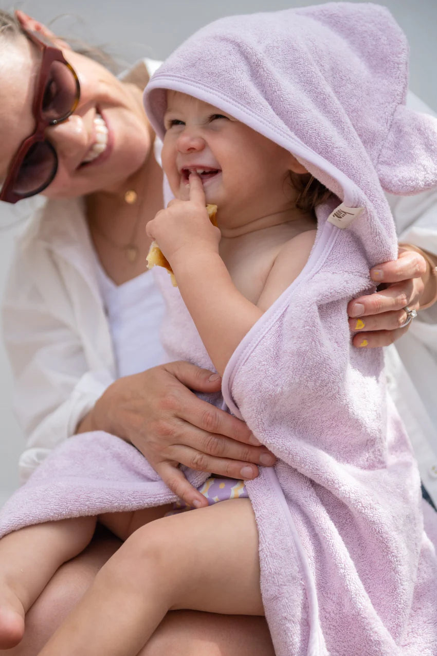 Kiin Bamboo Cotton Hooded Towel - Lilac