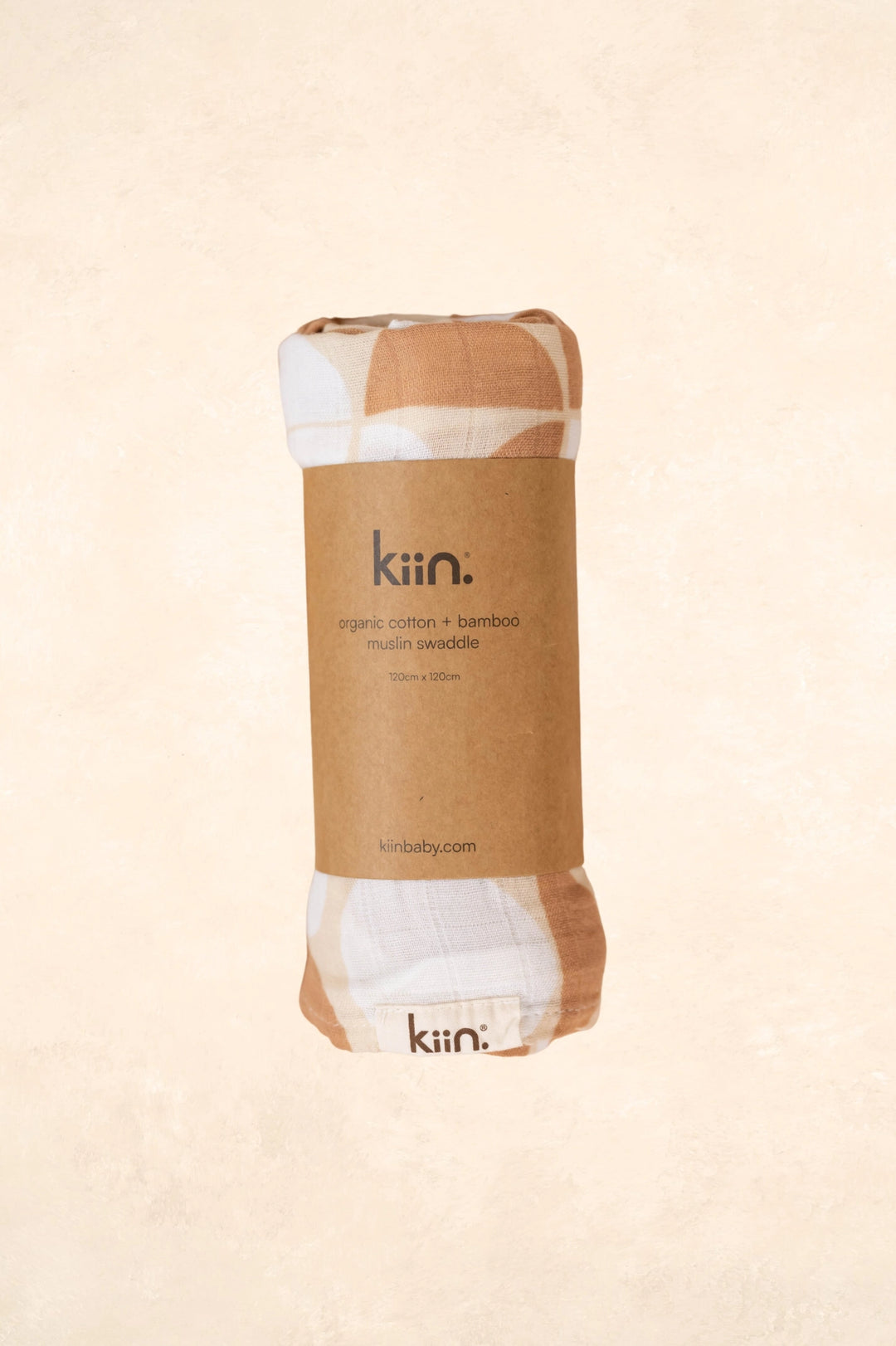 Kiin Organic Bamboo Cotton Muslin Swaddle -  Pebble