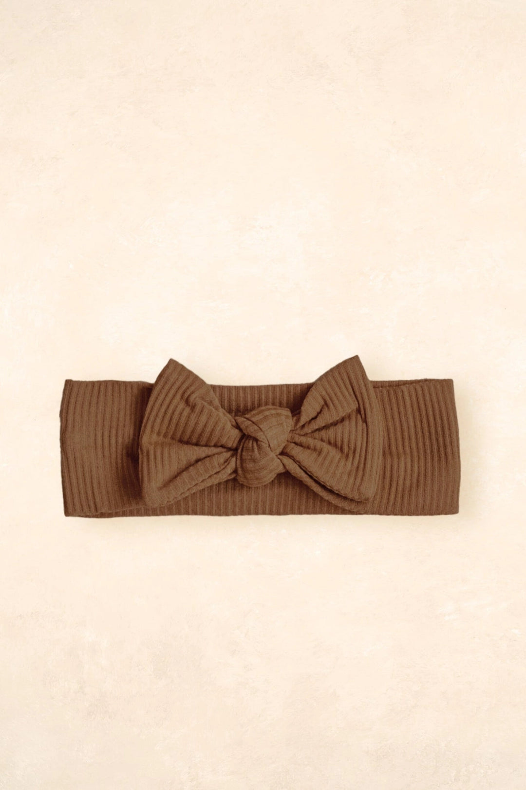 Kiin Organic Bamboo Stretch Bow Headband - Chocolate