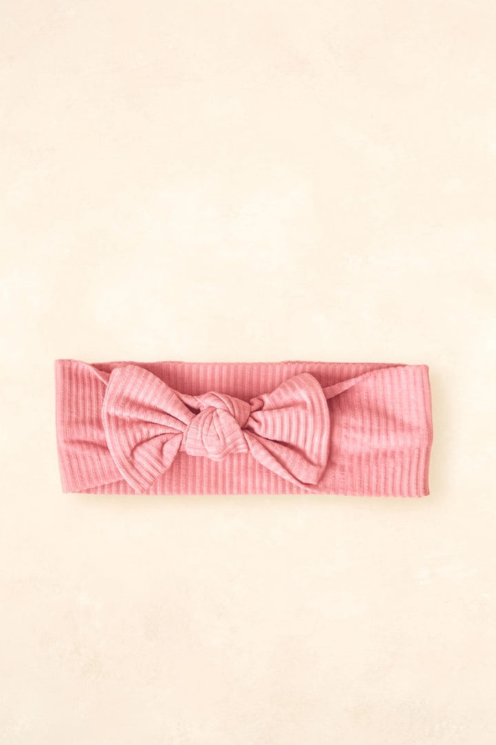 Kiin Organic Bamboo Stretch Bow Headband - Peony