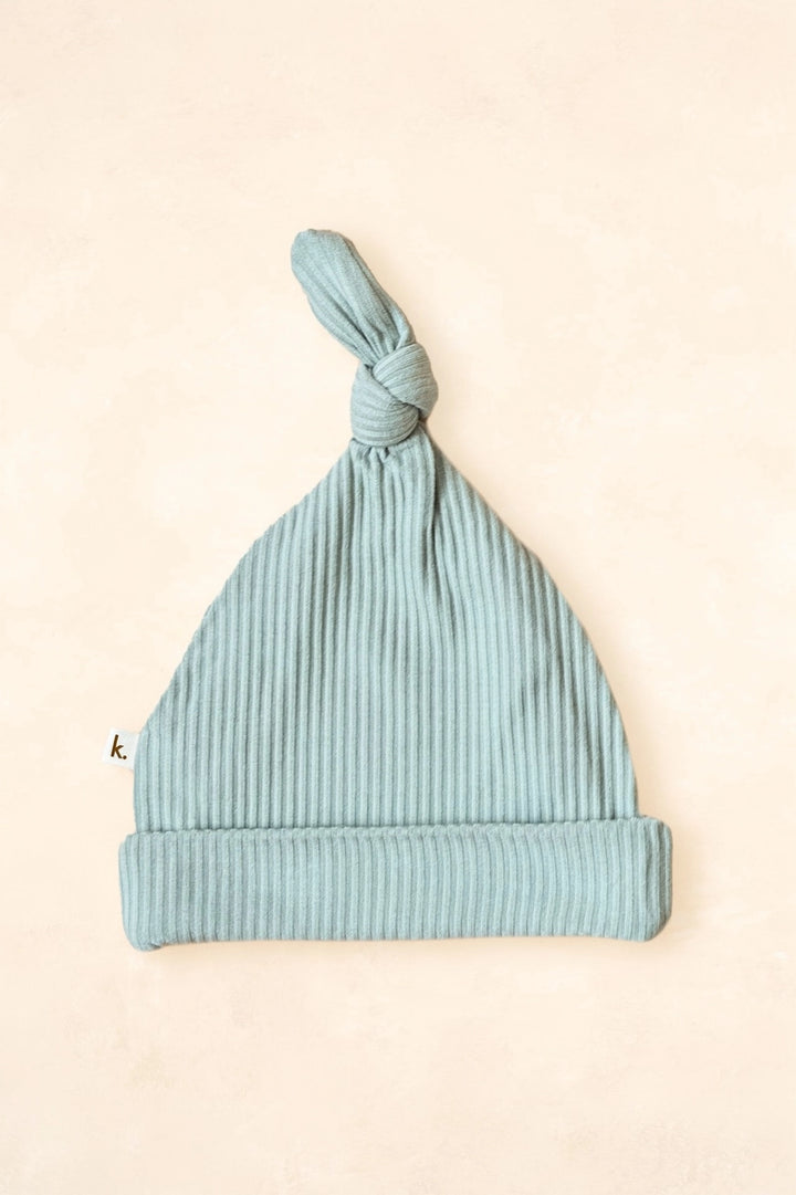Kiin Organic Bamboo Stretch Knotted Beanie - Sage