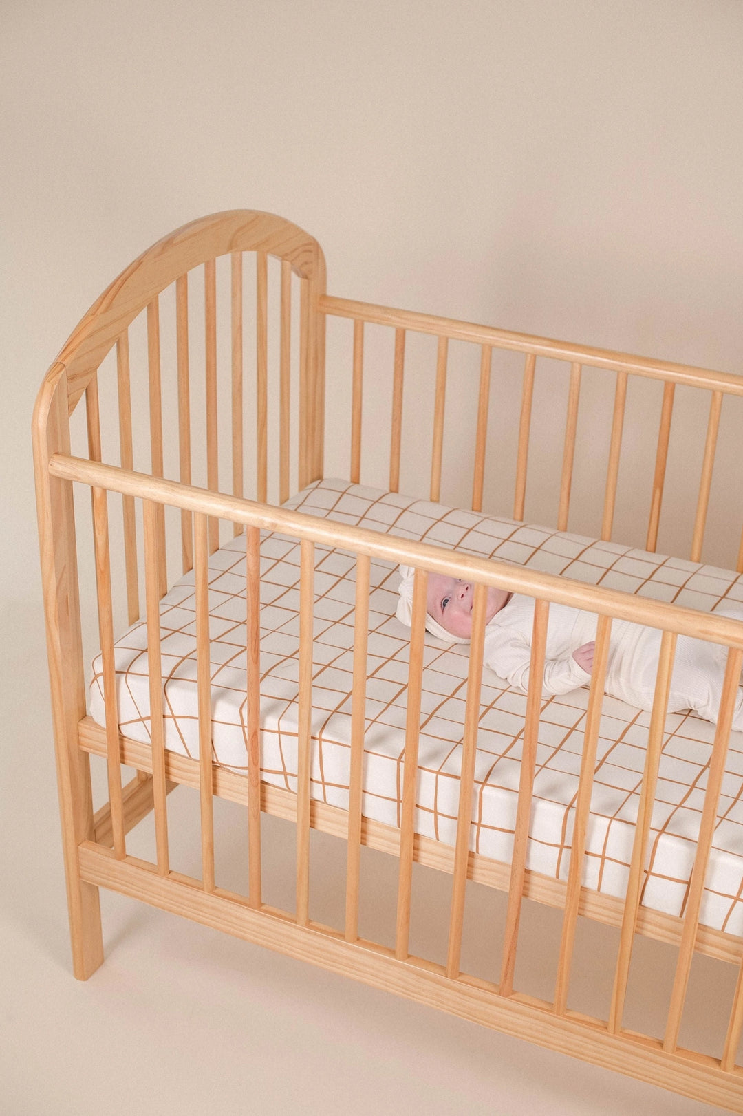 Kiin Organic Bamboo Cotton Cot Sheet - Lattice