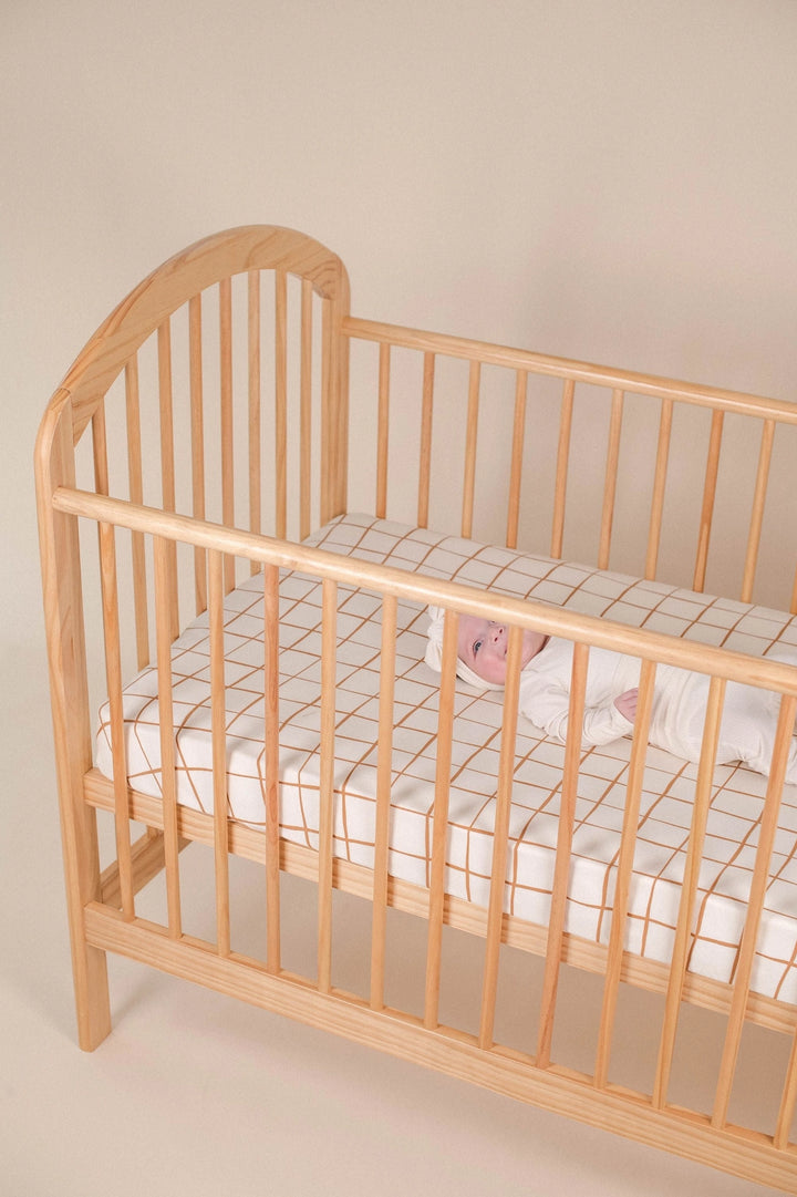 Kiin Organic Bamboo Cotton Cot Sheet - Lattice