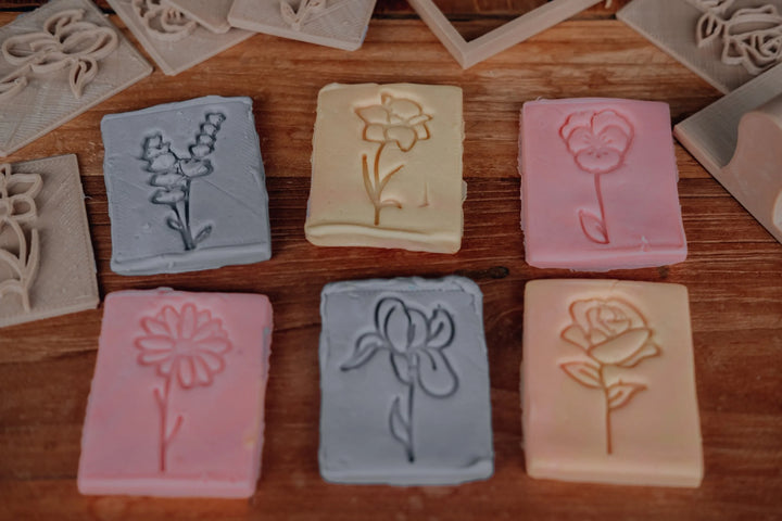 Kinfolk Pantry Flower Playdough Eco Stamp Set