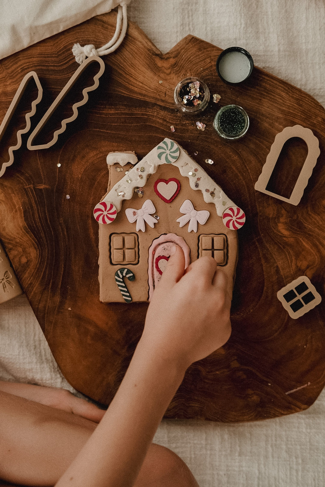 Gingerbread House Playdough Decorating Kit