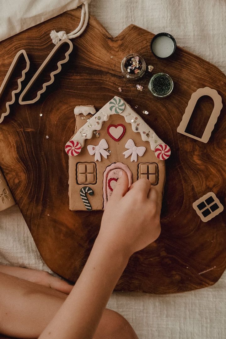 Gingerbread House Playdough Decorating Kit