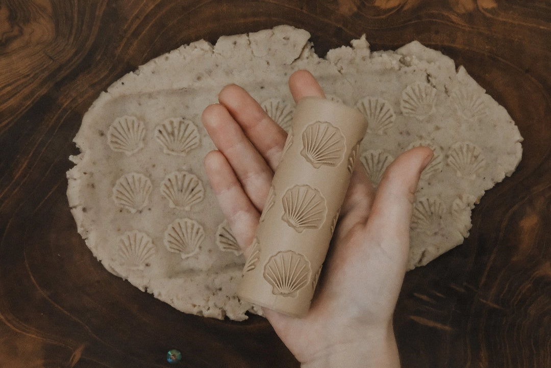 Shell Playdough/Sensory Play Roller