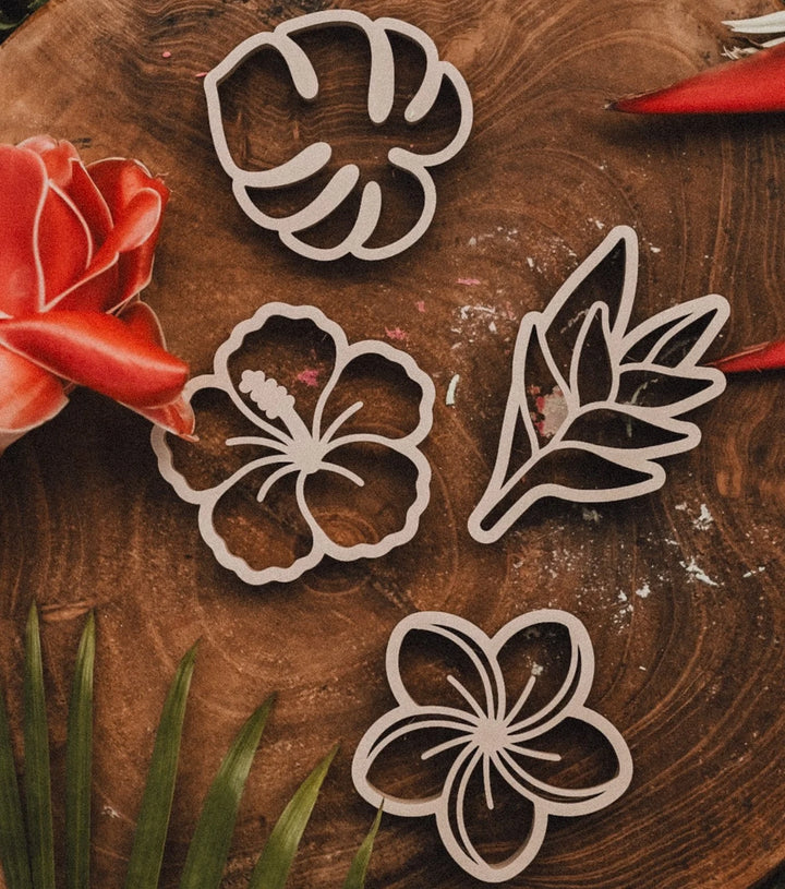 Tropical Flower Playdough/Sensory Play Eco Cutter™ Set