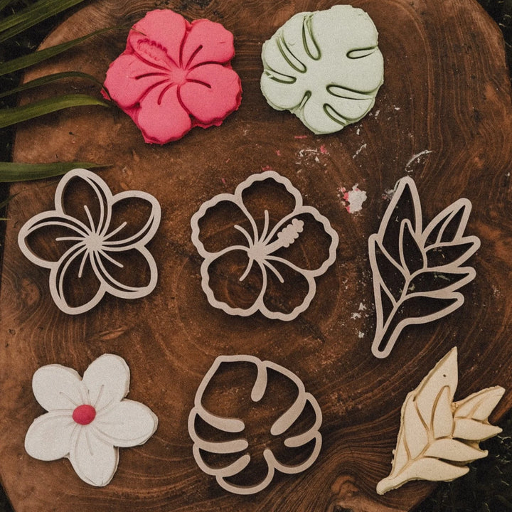 Tropical Flower Playdough/Sensory Play Eco Cutter™ Set
