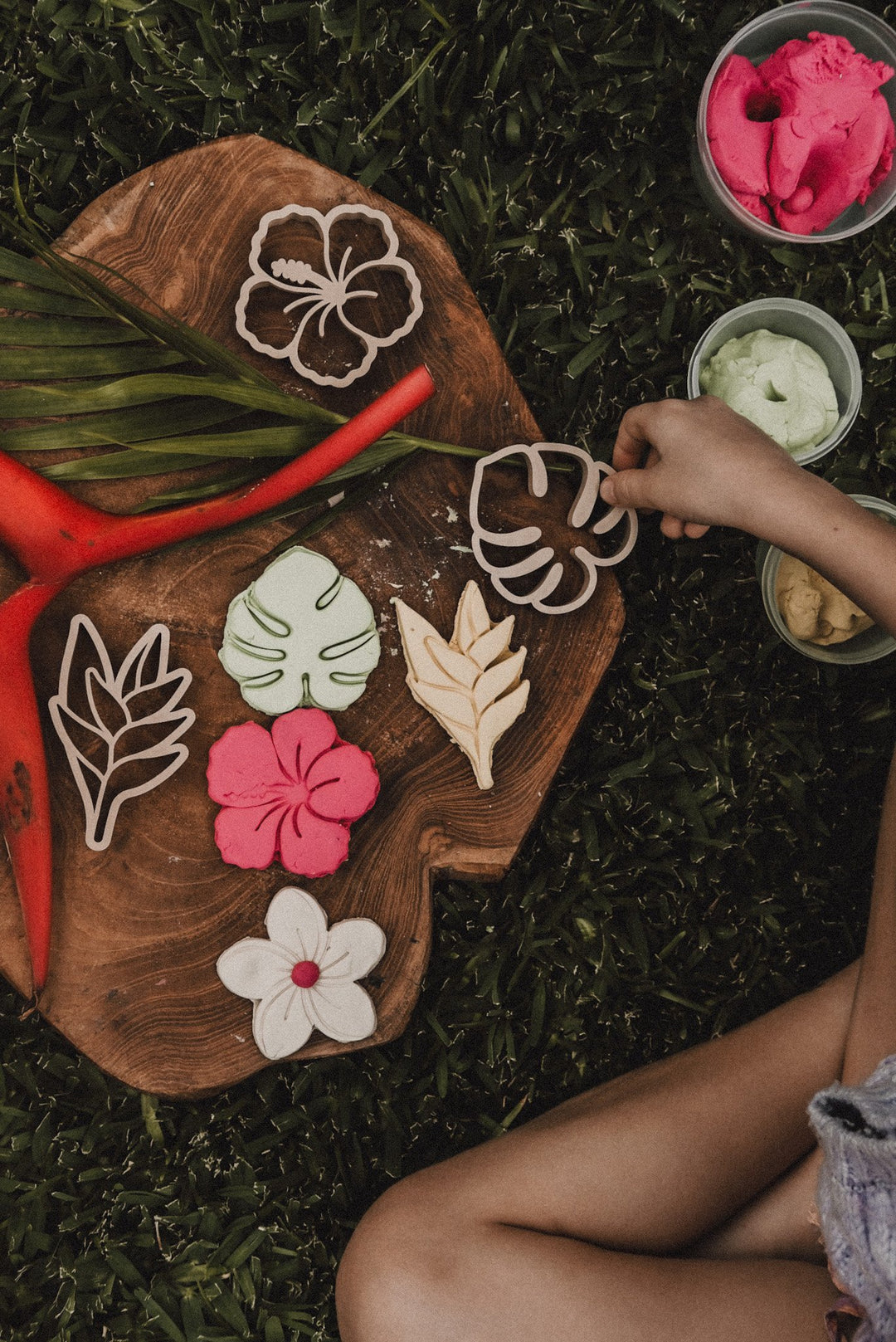 Tropical Flower Playdough/Sensory Play Eco Cutter™ Set