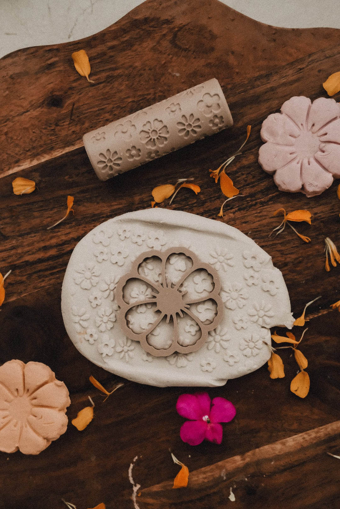 Wildflower Playdough/Sensory Play Roller