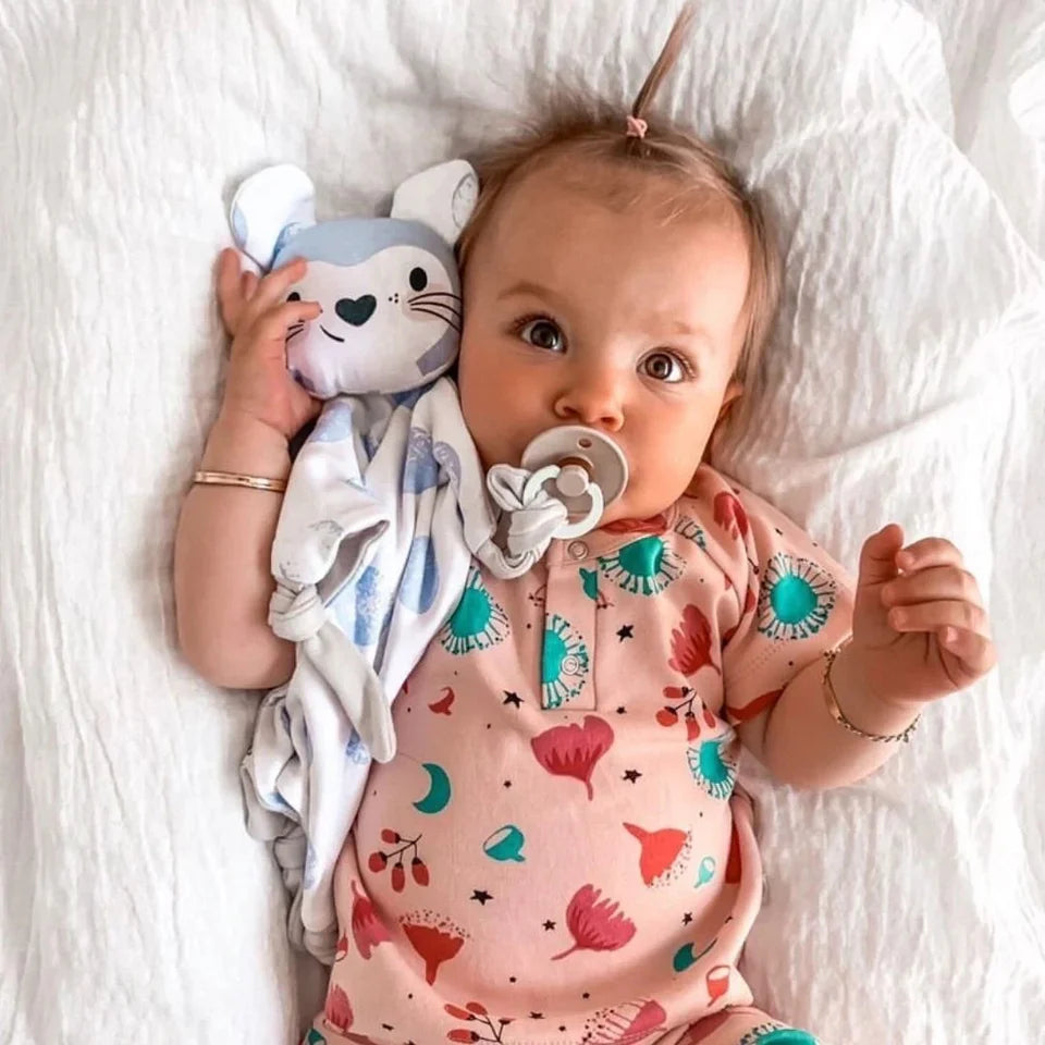 Kippin Organic Cotton Baby Comforter - Luna the Mouse