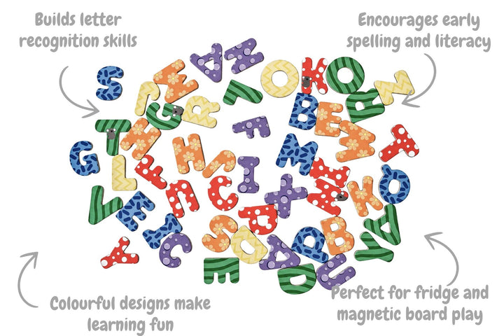 Fridge Friends 50 Piece Magnet Set - Alphabet Uppercase