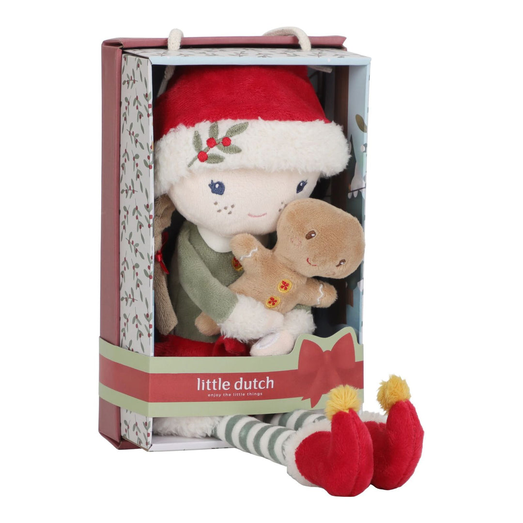 Little Dutch Christmas Plush Doll in Gift Box - Rosa