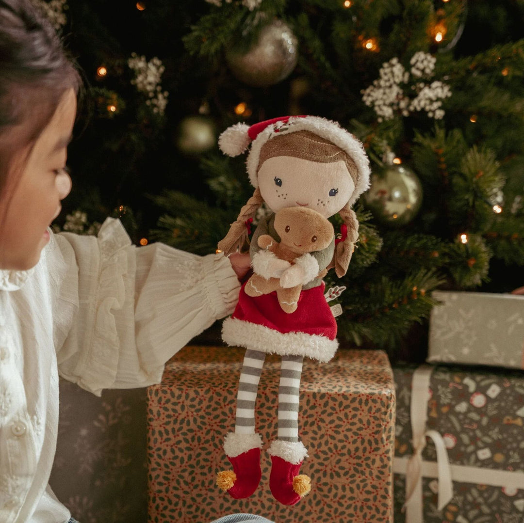 Little Dutch Christmas Plush Doll in Gift Box - Rosa
