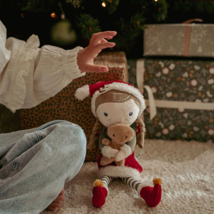 Little Dutch Christmas Plush Doll in Gift Box - Rosa