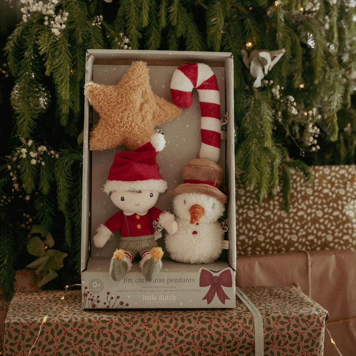 Little Dutch Plush Christmas Decorations - Jim & Friends