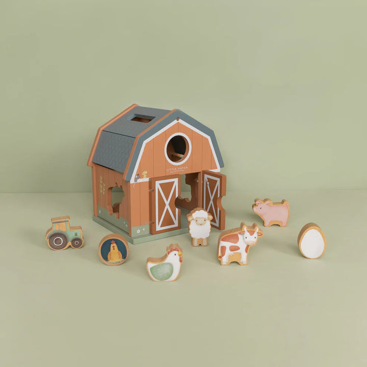 Little Farm Wooden Farmhouse Shape Sorter