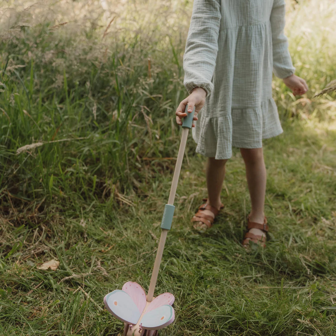 Fairy Garden Wooden Push-Along Butterfly