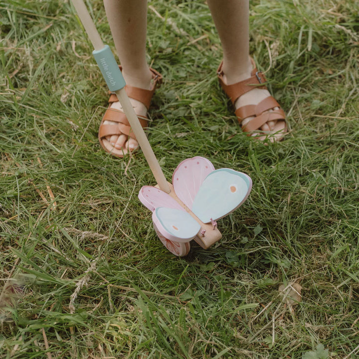 Fairy Garden Wooden Push-Along Butterfly