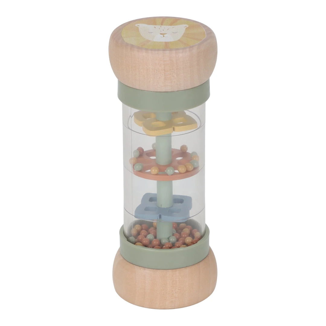 Little Dutch Safari Friends Wooden Rain Rattle