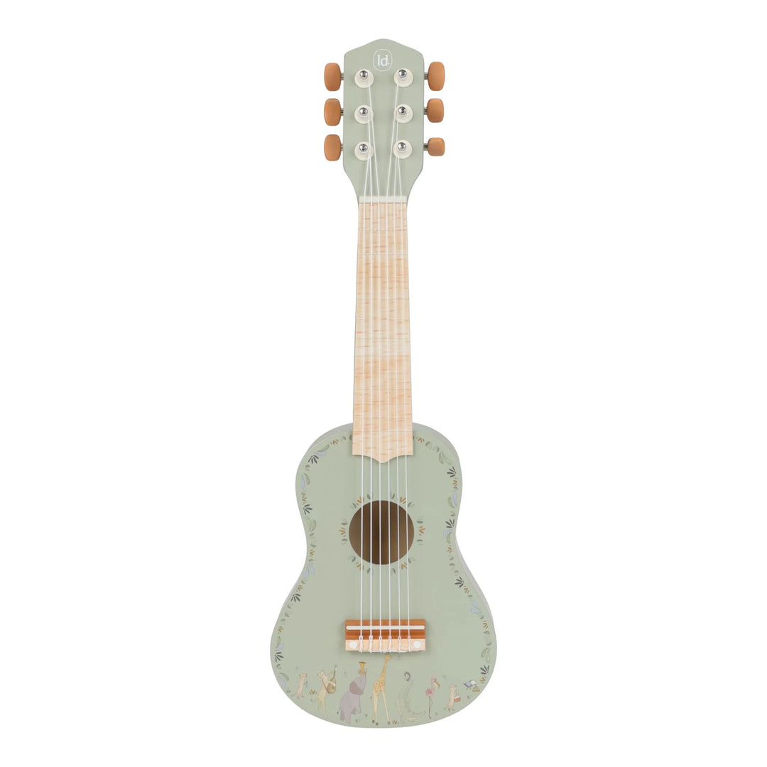 Little Dutch Safari Friends Wooden Guitar - Mint