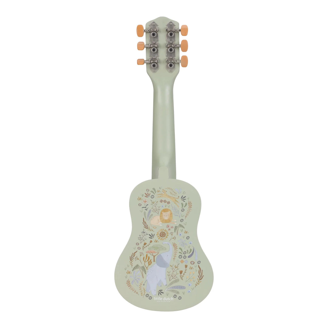 Little Dutch Safari Friends Wooden Guitar - Mint