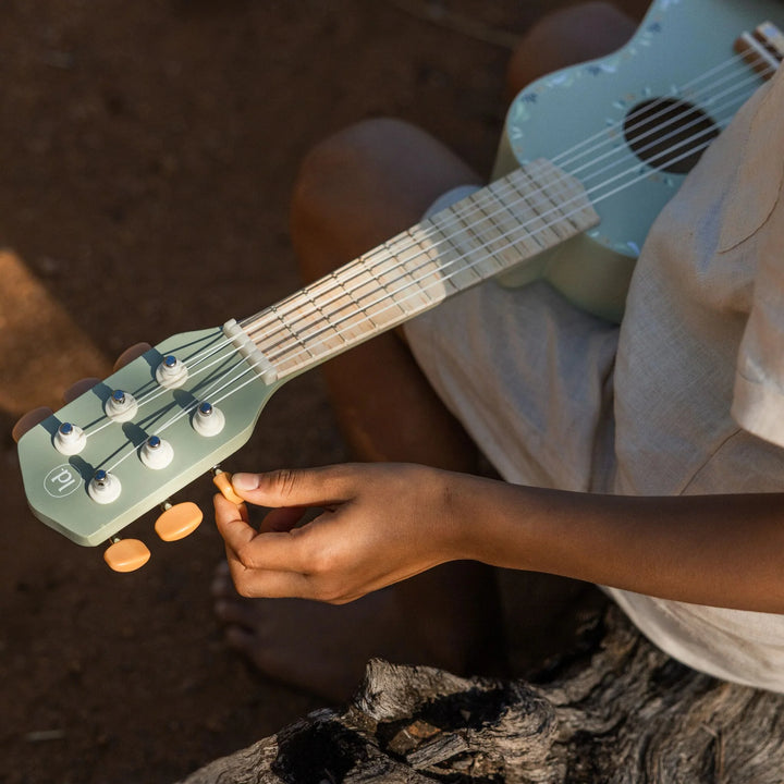 Little Dutch Safari Friends Wooden Guitar - Mint