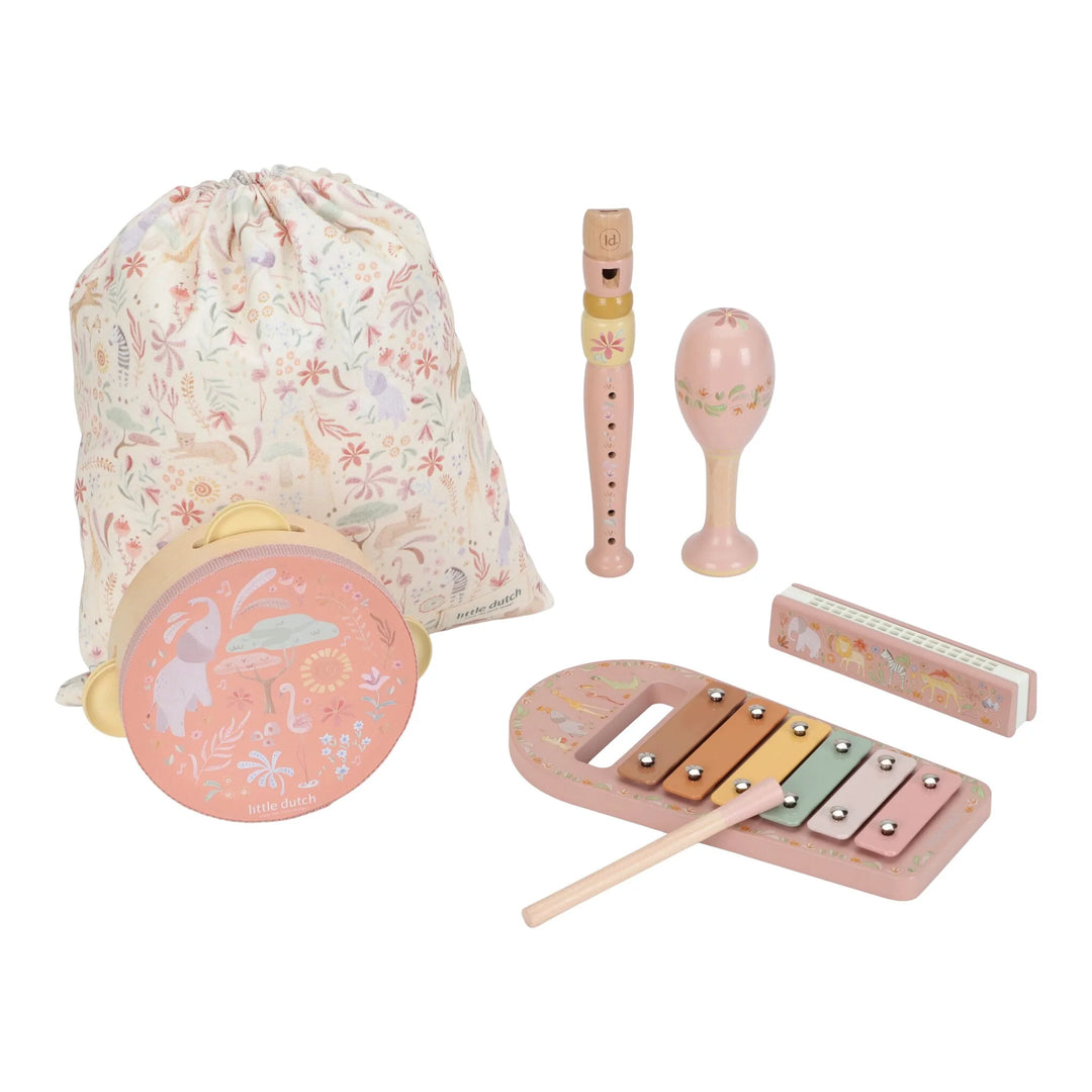 Little Dutch Safari Friends Music Set - Pink
