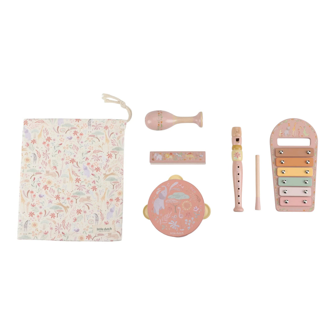 Little Dutch Safari Friends Music Set - Pink