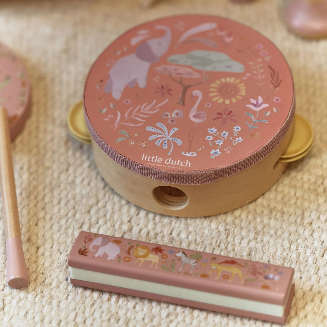 Little Dutch Safari Friends Music Set - Pink
