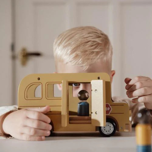 Little Dutch Wooden School Bus