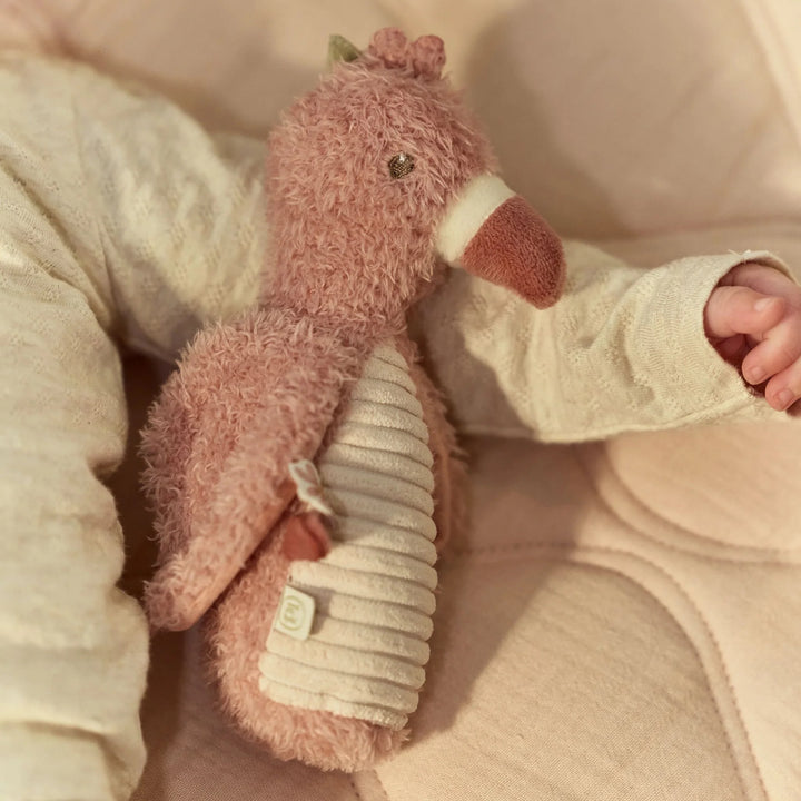 Little Dutch Safari Friends Flamingo Rattle with Squeaker