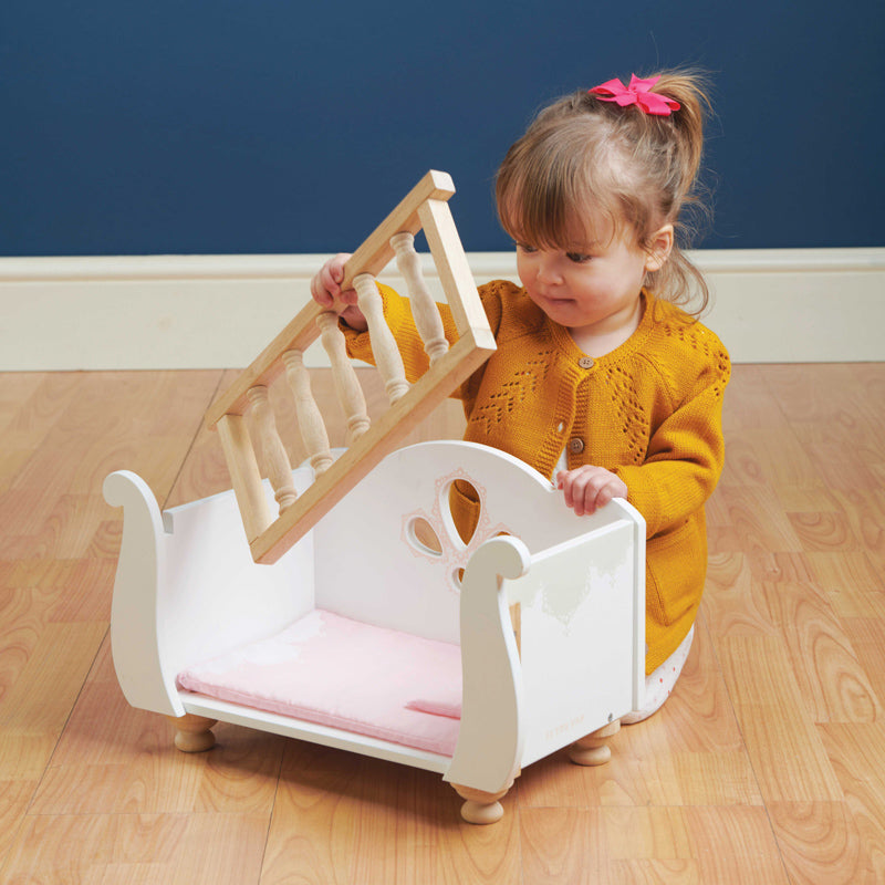Le Toy Van Wooden Doll Bed
