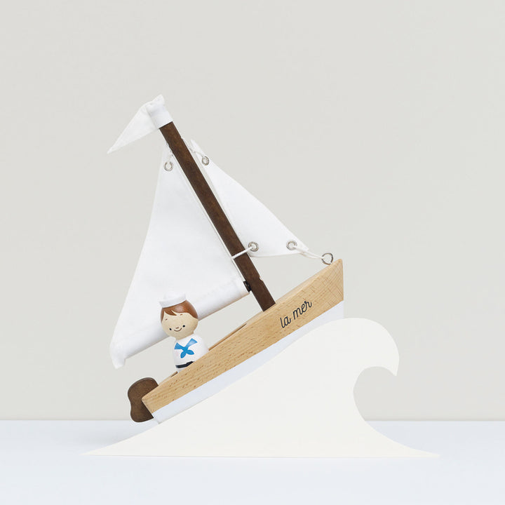 Le Toy Van Wooden Sailing Boat & Captain