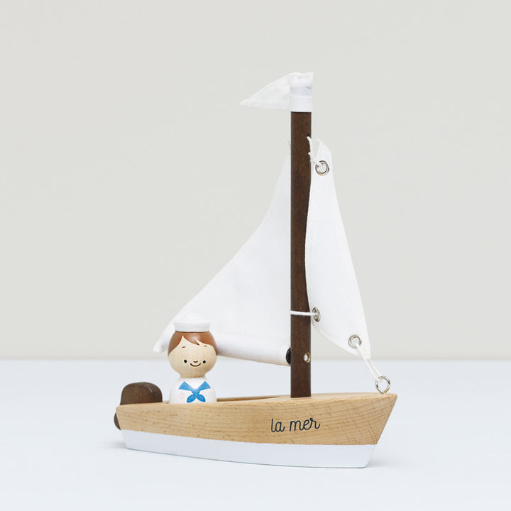 Le Toy Van Wooden Sailing Boat & Captain