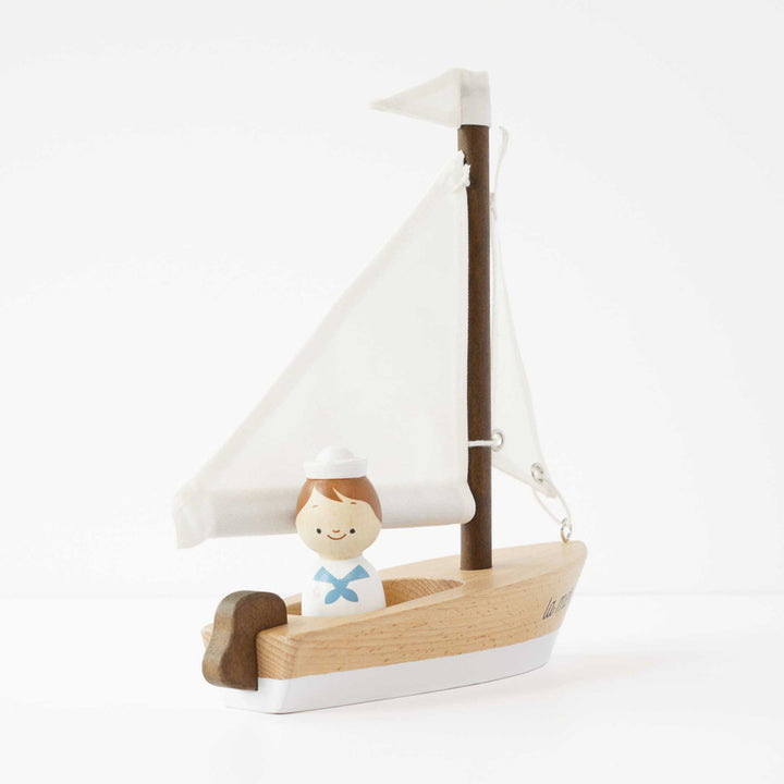 Le Toy Van Wooden Sailing Boat & Captain