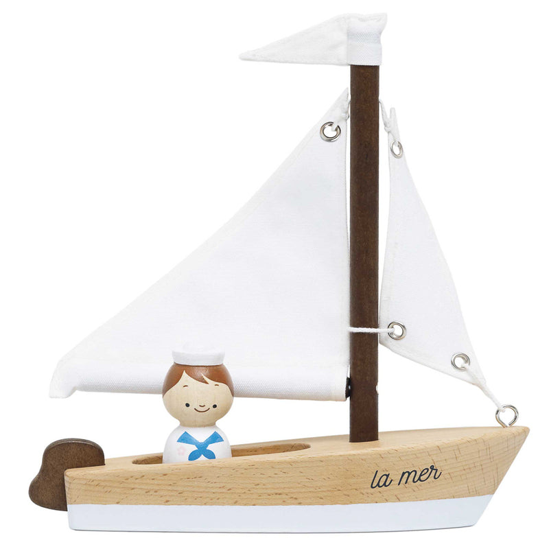 Le Toy Van Wooden Sailing Boat & Captain