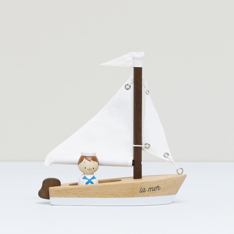 Le Toy Van Wooden Sailing Boat & Captain