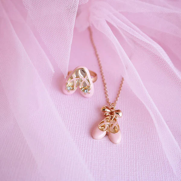 Lauren Hinkley Pink Ballet Slippers Necklace
