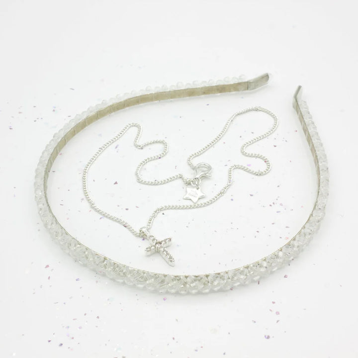 Lauren Hinkley Diamante Cross Necklace