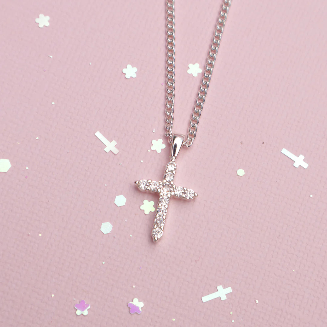 Lauren Hinkley Diamante Cross Necklace