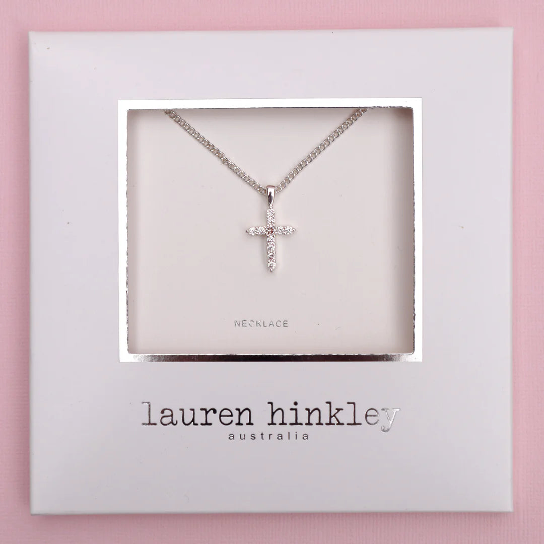 Lauren Hinkley Diamante Cross Necklace