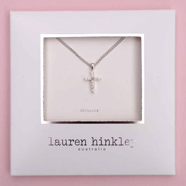 Lauren Hinkley Diamante Cross Necklace