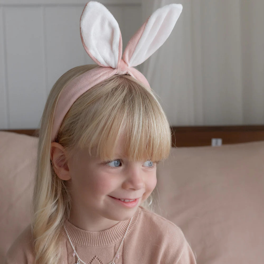 Lauren Hinkley Pink Velvet Bunny Headband