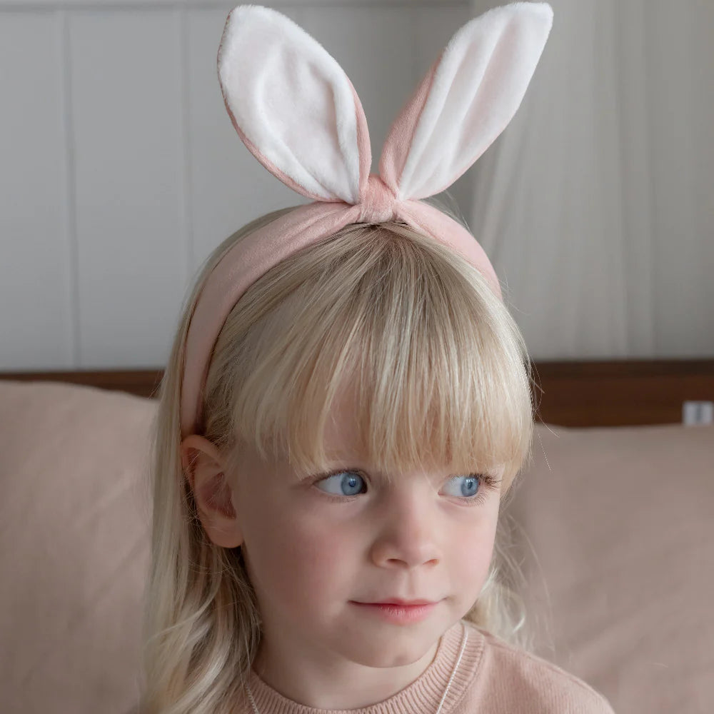 Lauren Hinkley Pink Velvet Bunny Headband