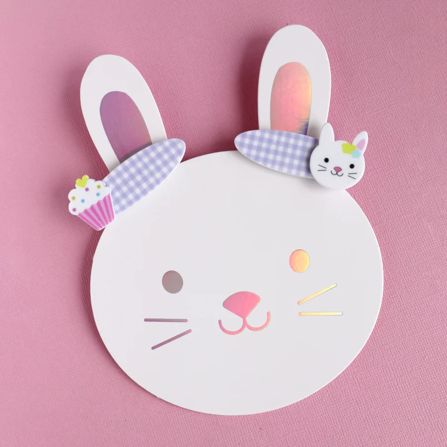 Tea Party Bunny Hair Clips